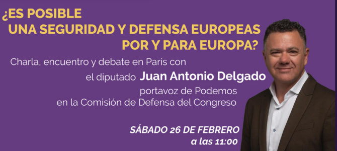 Charla-Debate con Juan Antonio Delgado, guardia civil en excedencia y diputado de Unidas Podemos en el Congreso