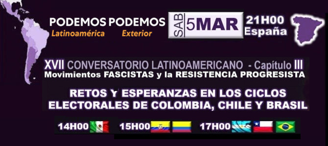 Ciclo conversatorios "los movimientos fascistas en América Latina y la Resistencia Progresista"